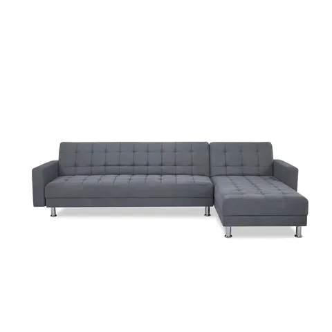 BOXED HORTENCE CORNER SOFA - MEDIUM GREY (2 BOXES)
