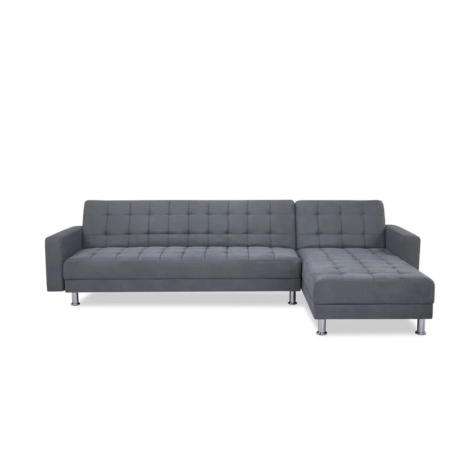 BOXED HORTENCE CORNER SOFA - MEDIUM GREY (2 BOXES)