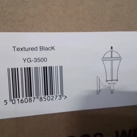 BOXED BEIJING BLACK 16.4" H OUTDOOR WALL LIGHT