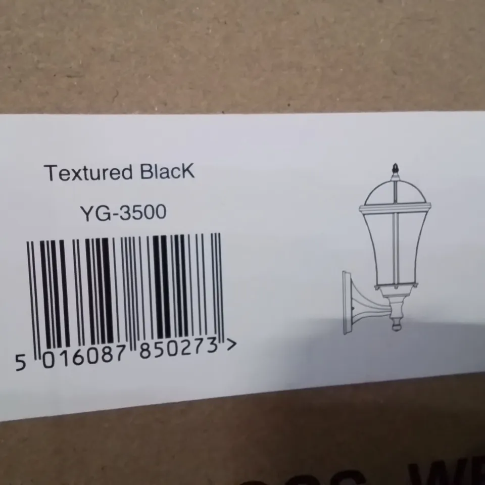 BOXED BEIJING BLACK 16.4" H OUTDOOR WALL LIGHT