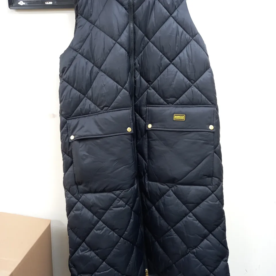 BARBOUR BONEVILLE GILET IN BLACK - SIZE 14