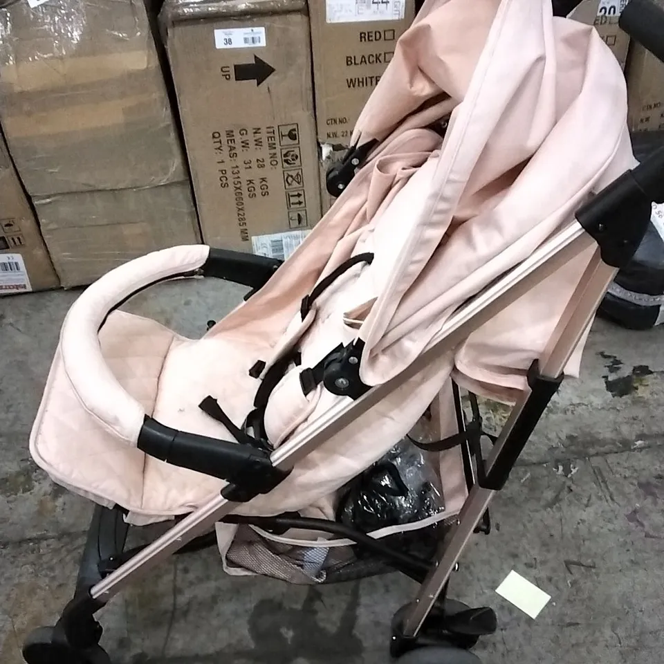 MY BABIIE ROSE COLOURED BABY STROLLER 