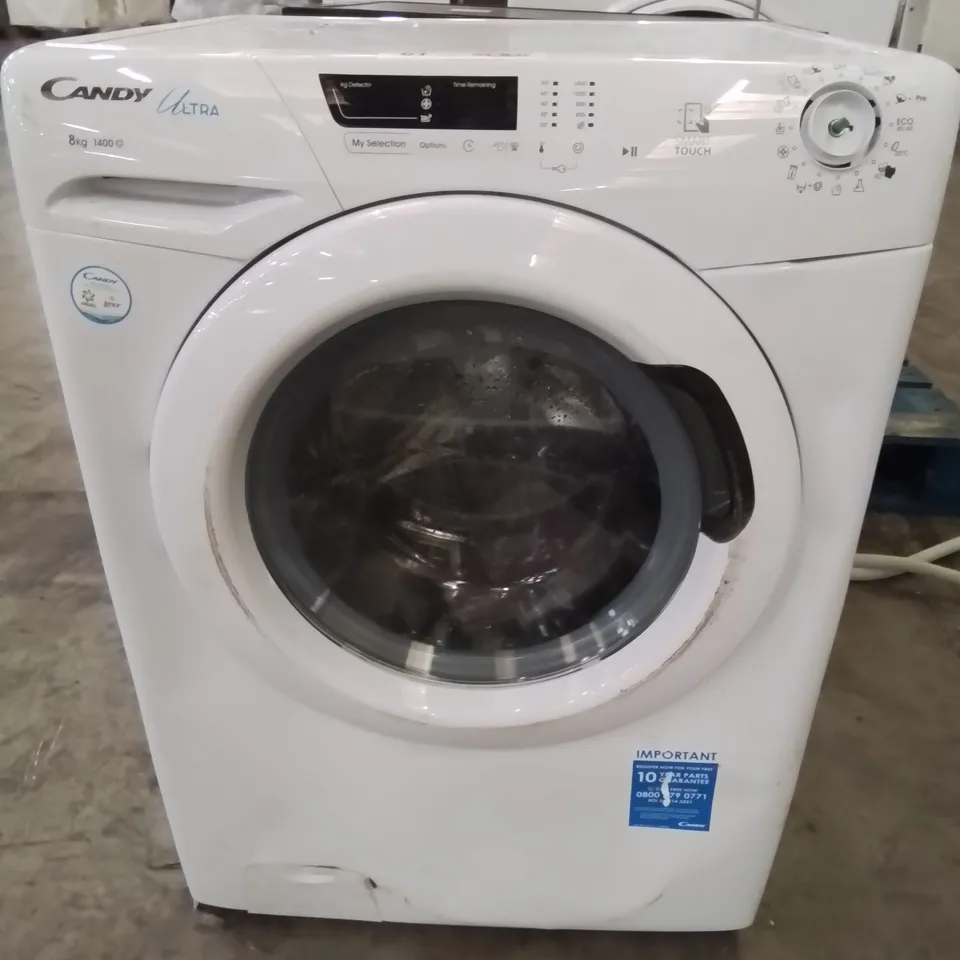 CANDY ULTRA 8Kg 1400 SMART TOUCH WHITE WASHING MACHINE HCU1482DE/1-80