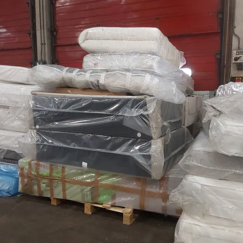 PALLET CONTAINING APPROXIMATELY 6x DIVAN BASE PARTS, 3x MATTRESSES, 3x HEADBOARDS ECT