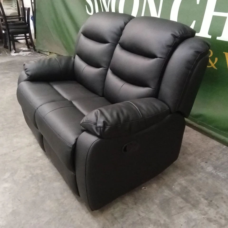 ROTHBURY LUXURY FAUX LEATHER HIGH BACK 2 SEATER MANUAL RECLINER SOFA RRP £629