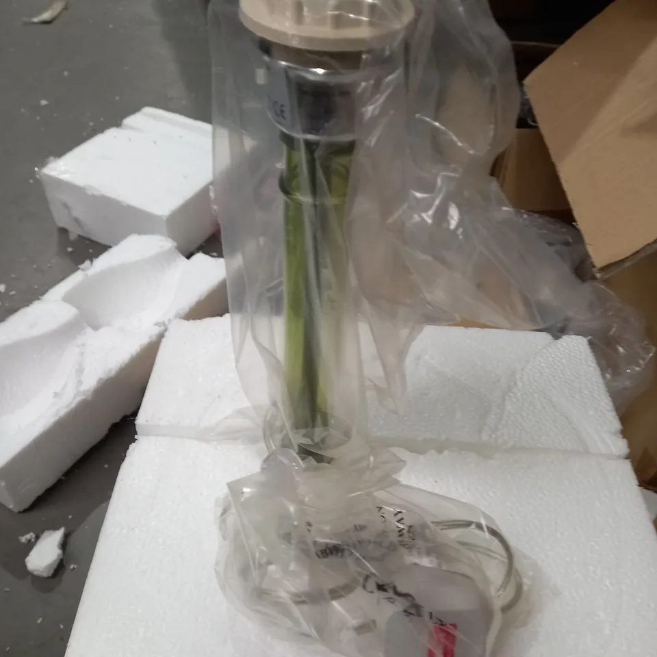 DILLON GLASS TABLE LAMP CW SHADE SAGE GREEN