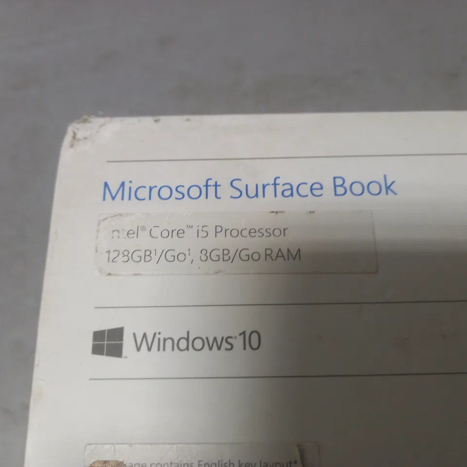 MICROSOFT SURFACE BOOK CORE I5