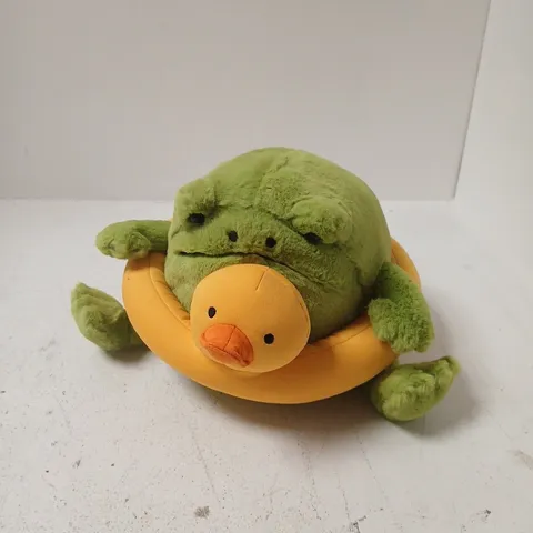 JELLYCAT RICKY RAIN FROG IN A RUBBER RING
