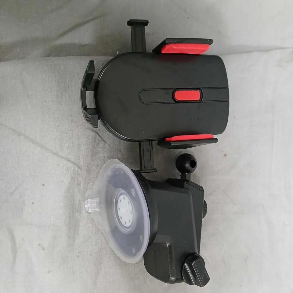 CAR PHONE HOLDER WITH SUCTION CUP MOUNT AND ADJUSTABLE ARMS