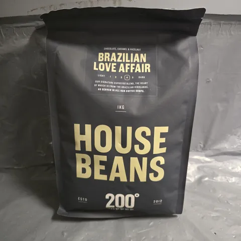 200 DEGREE COFFEE HOUSE BEANS IN BRAZILLIAN LOVE AFFAIR 1KG