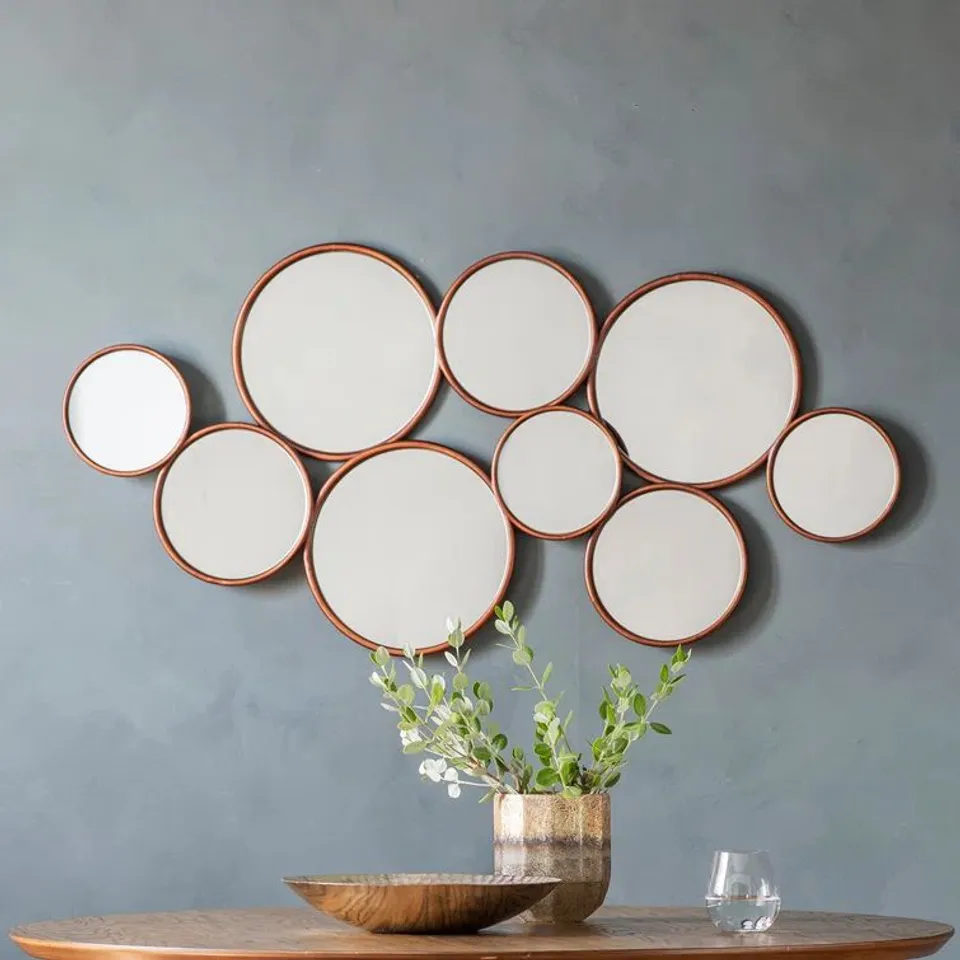 BOXED KARL 9 PIECE ACCENT MIRROR SET (1 BOX)