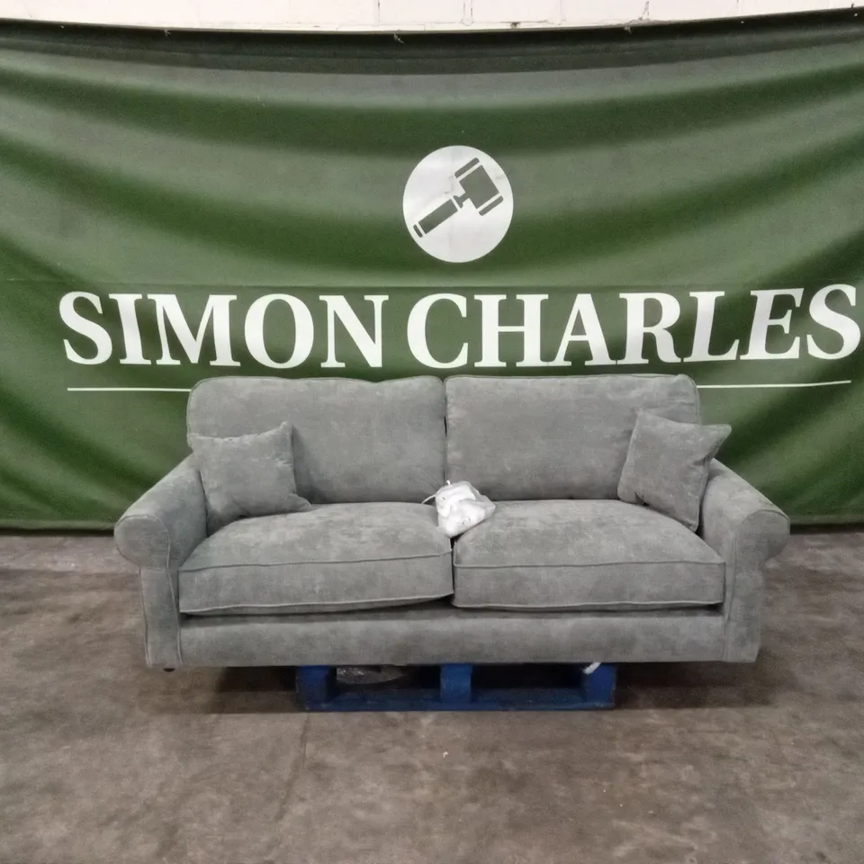 WILLIAM FABRIC 3 SEATER SOFA - SILVER RRP £1299