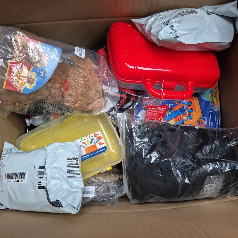 LARGE BOX OF ASSORTED TOYS AND GAMES