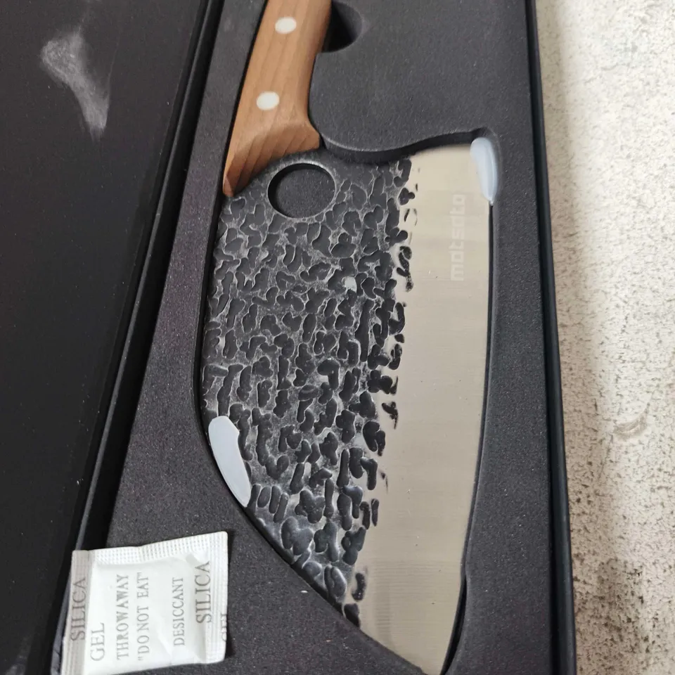 MATSATO MEAT CLEAVER KNIFE – 16 CM BLADE, BOXED