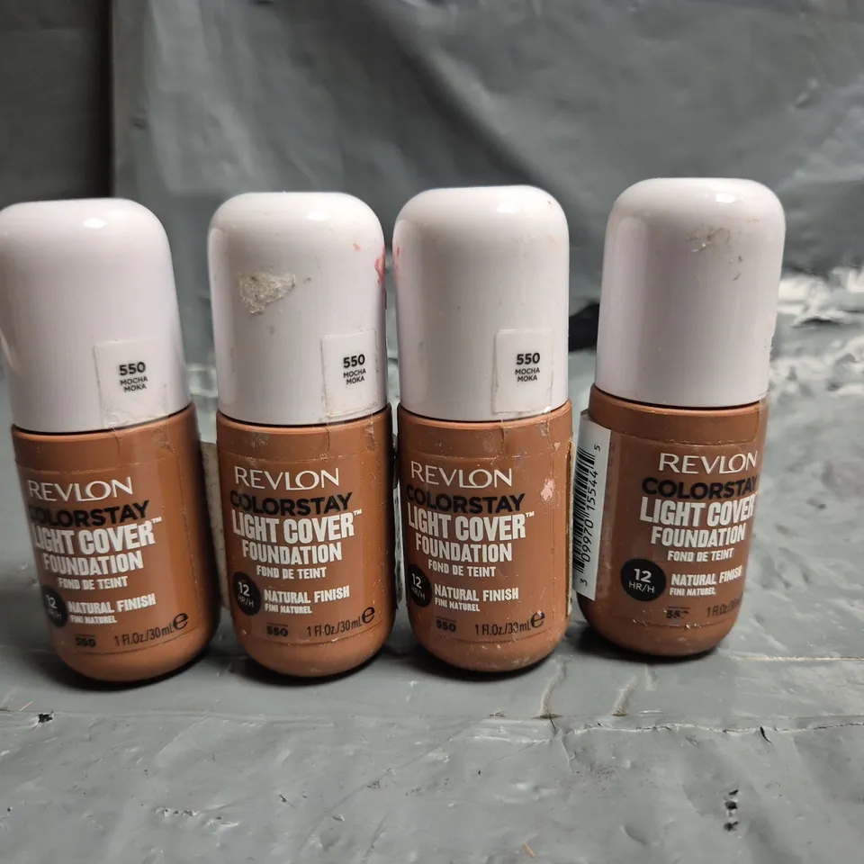 LOT OF APPROXIMATELY 55 REVLON COLOURSTAY LIGHT COVER 30ML FOUNDATIONS - 550 MOCHA