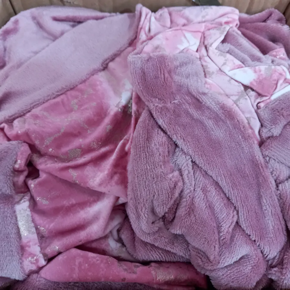 COZEE HOME VELVET AND PLUSH DUVET SET - VINTAGE ROSE DOUBLE SIZE