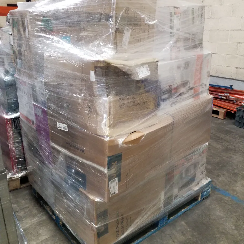 PALLET OF APPROXIMATELY 24 UNPROCESSED RAW RETURN HOUSEHOLD AND ELECTRICAL GOODS TO INCLUDE;
