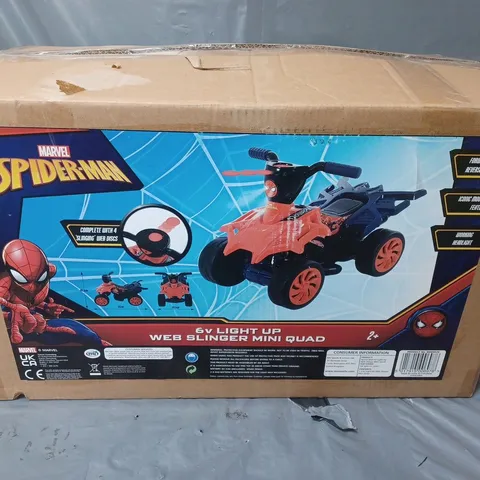 BOXED 6V LIGHT UP WEB SLINGER MINI QUAD