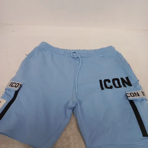 LIGHT BLUE ICON SHORTS SIZE L 