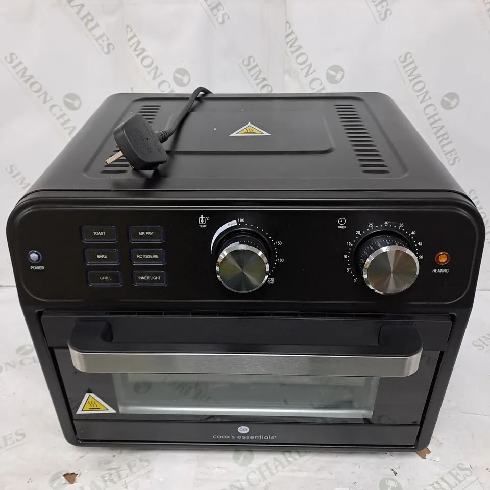 COOK'S ESSENTIAL 21-LITRE AIRFRYER OVEN IN BLACK