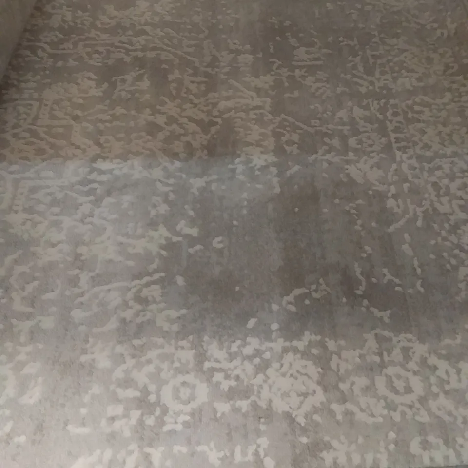 ANGUS 3D EFFECT ORIENTAL ORNAMENTS GREY RUG 80X150CM