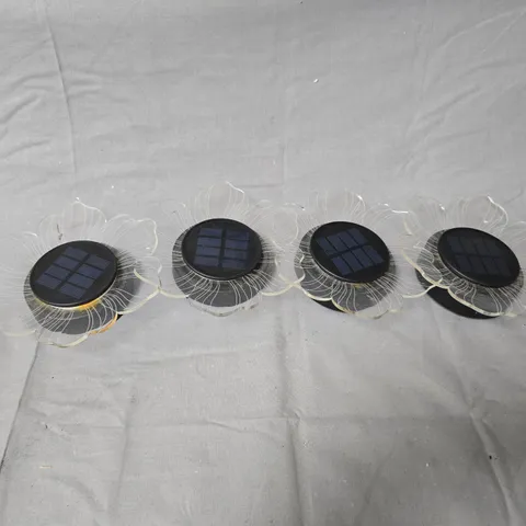 SOLAR FLOWER HANGING GARDEN ORNAMENTS (4-PACK)