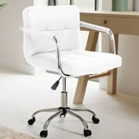 BOXED NEO CUBE OFFICE SWIVEL CHAIR - WHITE (1 BOX)