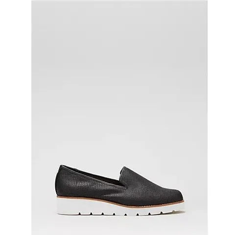 DUNE LONDON GILLIARD FLATFORM SLIPPER CUT LOAFER- SIZE 5