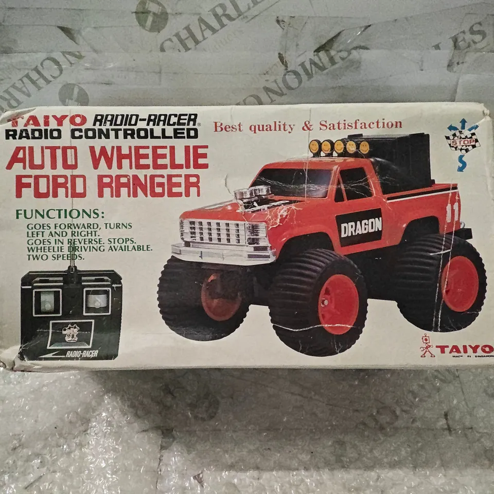 TAIYO RADIO-RACER AUTO WHEELIE FORD RANGER – REMOTE CONTROLLED TOY TRUCK (BOXED)
