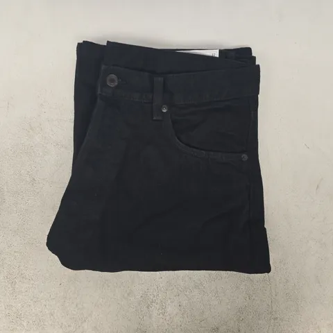 WEEKDAY ASTRO SHORTS IN BLACK DENIM SIZE 32