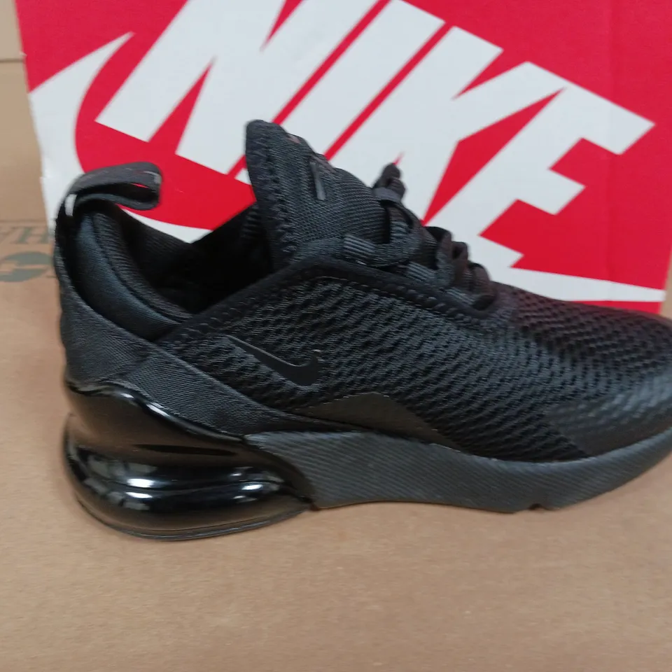 BOXED PAIR OF NIKE AIR MAX 270 PS TRAINERS IN BLACK - UK 11.5