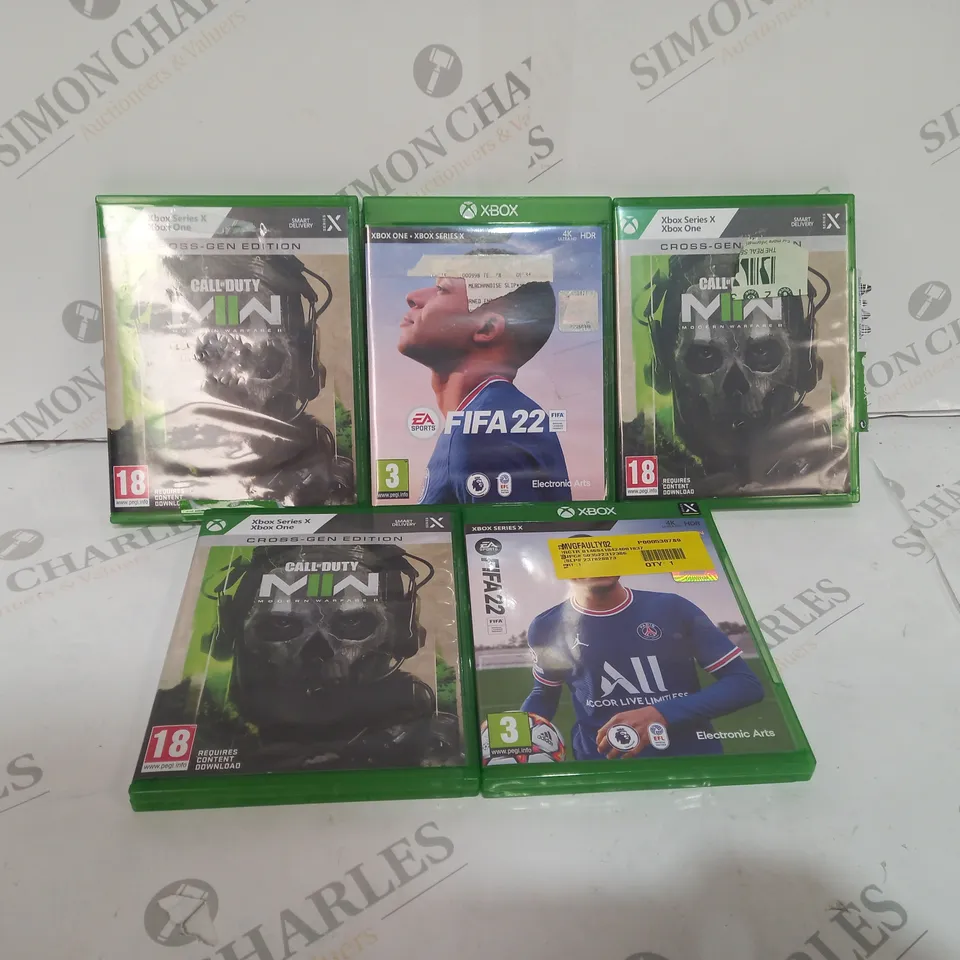 5 ASSORTED XBOX GAMES