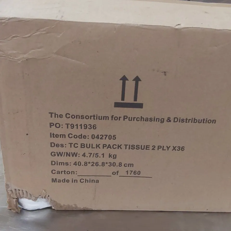 BOXED 36x BULK PACK 2 PLY TISSUE PACKS