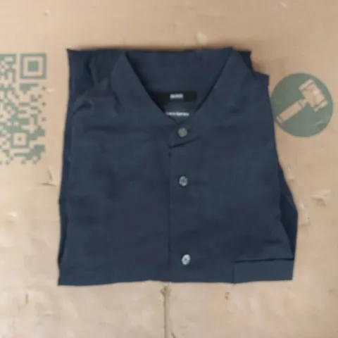 BOSS LONG SLEEVE BUTTON-UP SHIRT IN NAVY SIZE 40