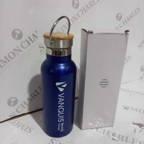 VANQUIS BANKING GROUP METAL WATER BOTTLE WOOD TOP
