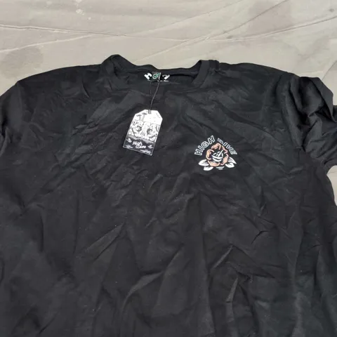 HIGH DIVE APPAREL BLACK T-SHIRT XL WITH CHEST LOGO