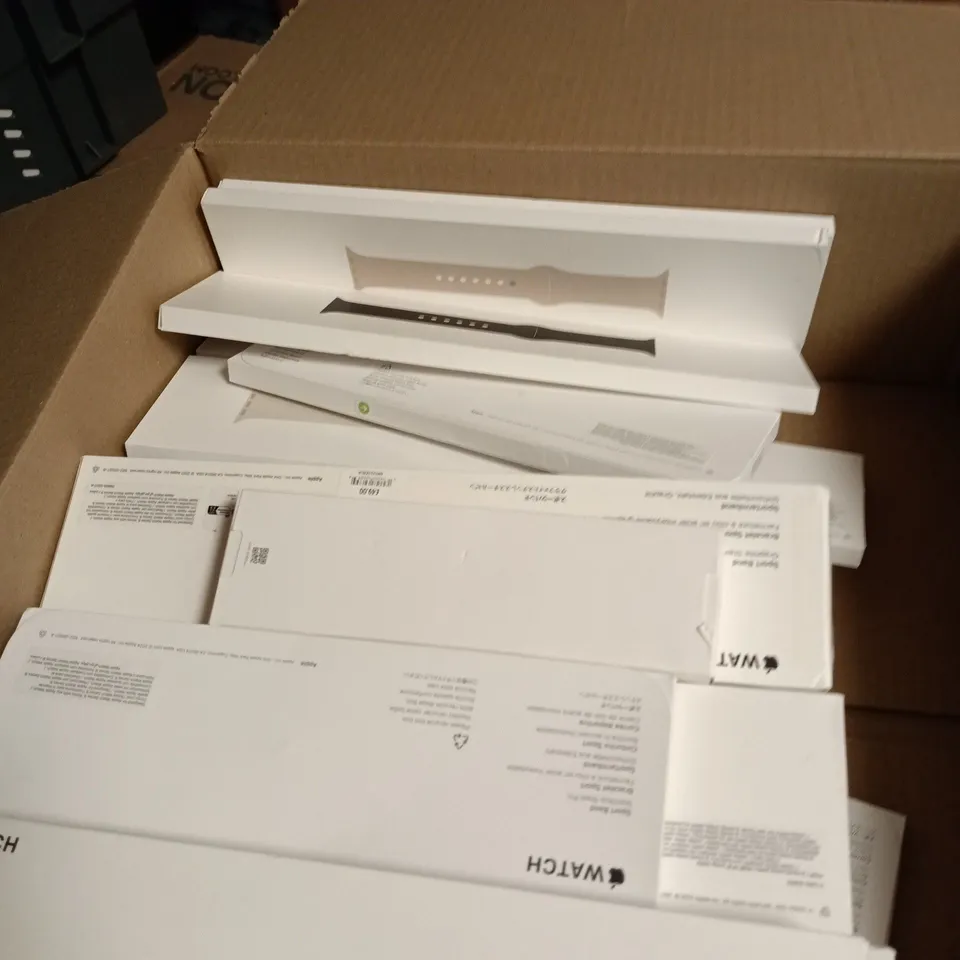BOX OF APPROXIMATELY 30 ASSORETED APPLE WATCH BANDS