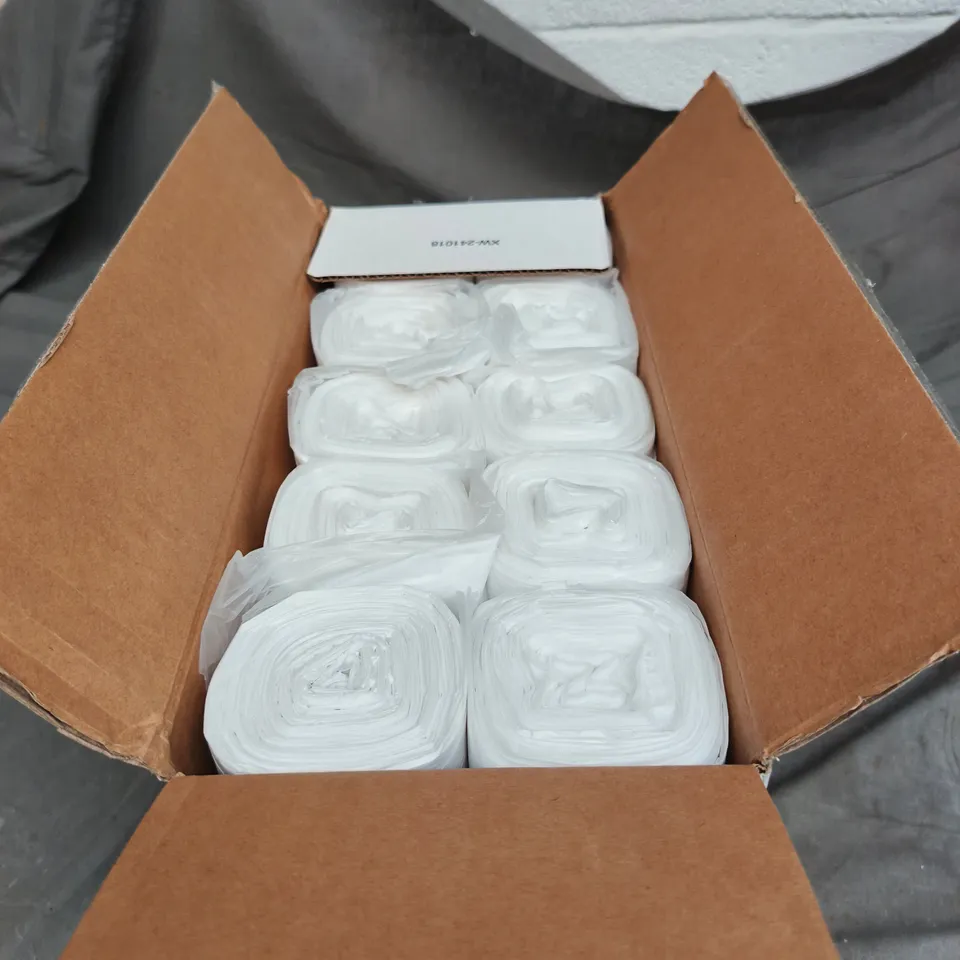 APPROXIMATELY 190 CLEAR TRASH BAGS (55 - 60 GALLON)