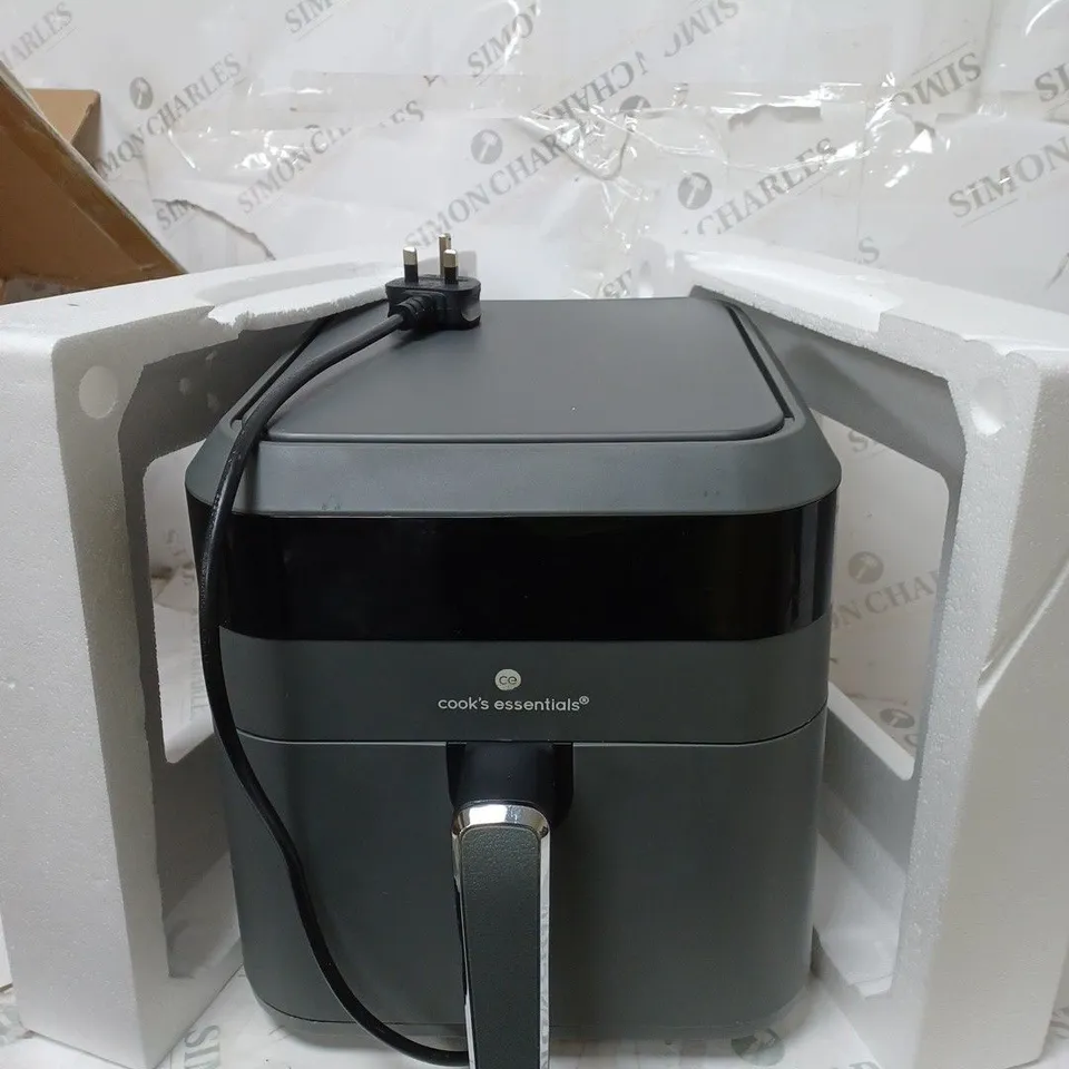 COOK'S ESSENTIALS 5.8L AIR FRYER IN SLATE GREY