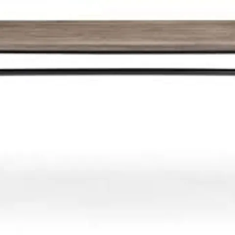 BOXED JULIAN BOWEN CARNEGIE DINING TABLE - MOCHA/BLACK (1 BOX)