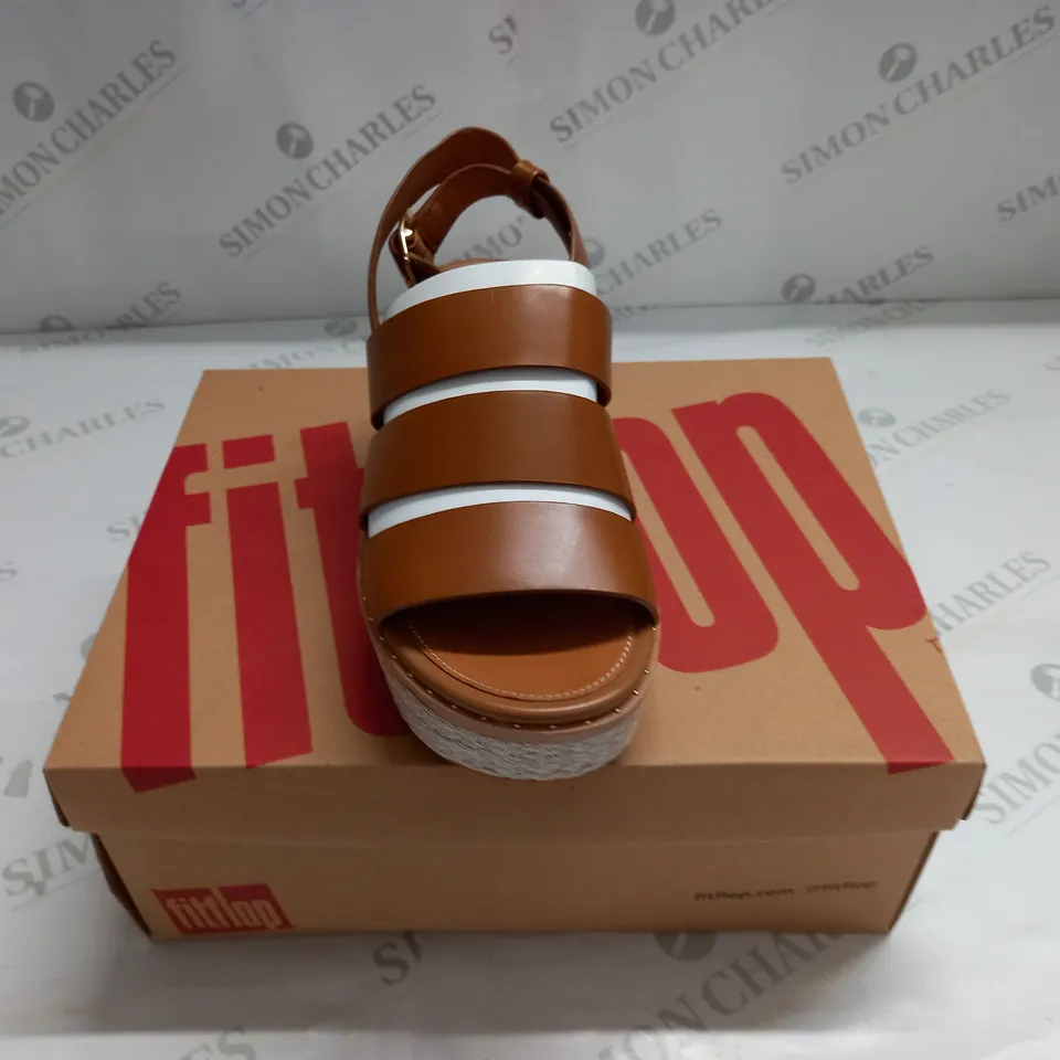 FITFLOP ELOISE BACK STRAP ESPADRILLE WEDGES SIZE 3