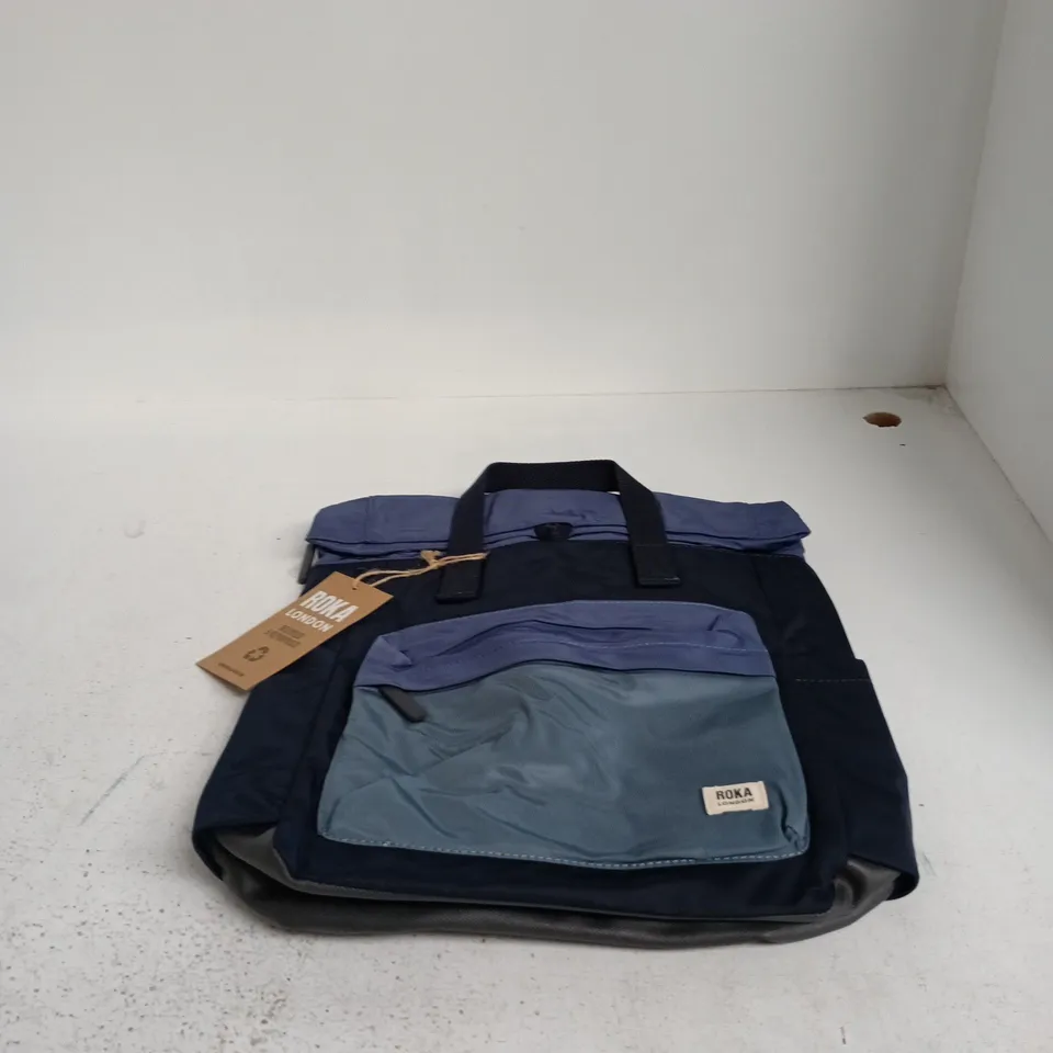 ROKA LONDON CANFIELD B RECYCLED NYLON BAG – MEDIUM INDIGO TONAL