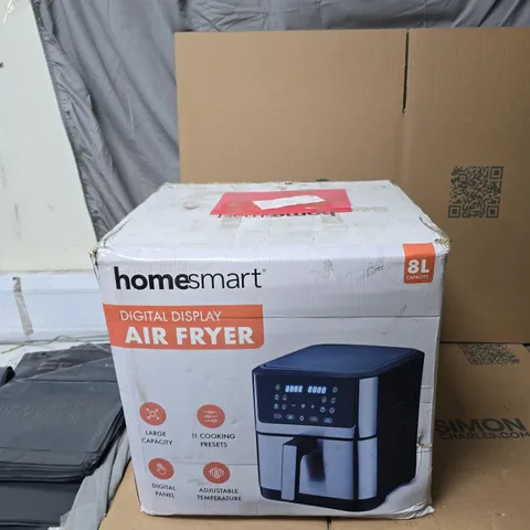 HOMESMART DIGITAL DISPLAY AIR FRYER – 8L CAPACITY, BOXED