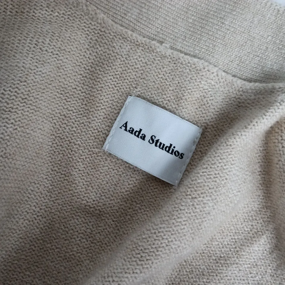 AADA STUDIOS LEA LONG CARDIGAN IN MOONBEAM MEL - XL