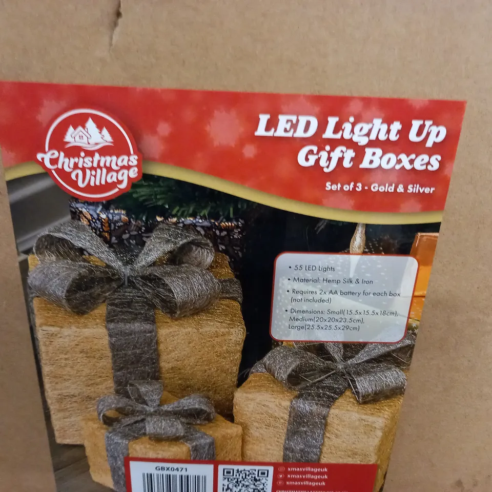 BOXED LED LIGHT UP GIFT BOXES