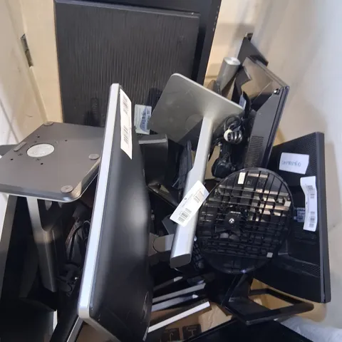 CAGE OF ASSORTED MONITORS