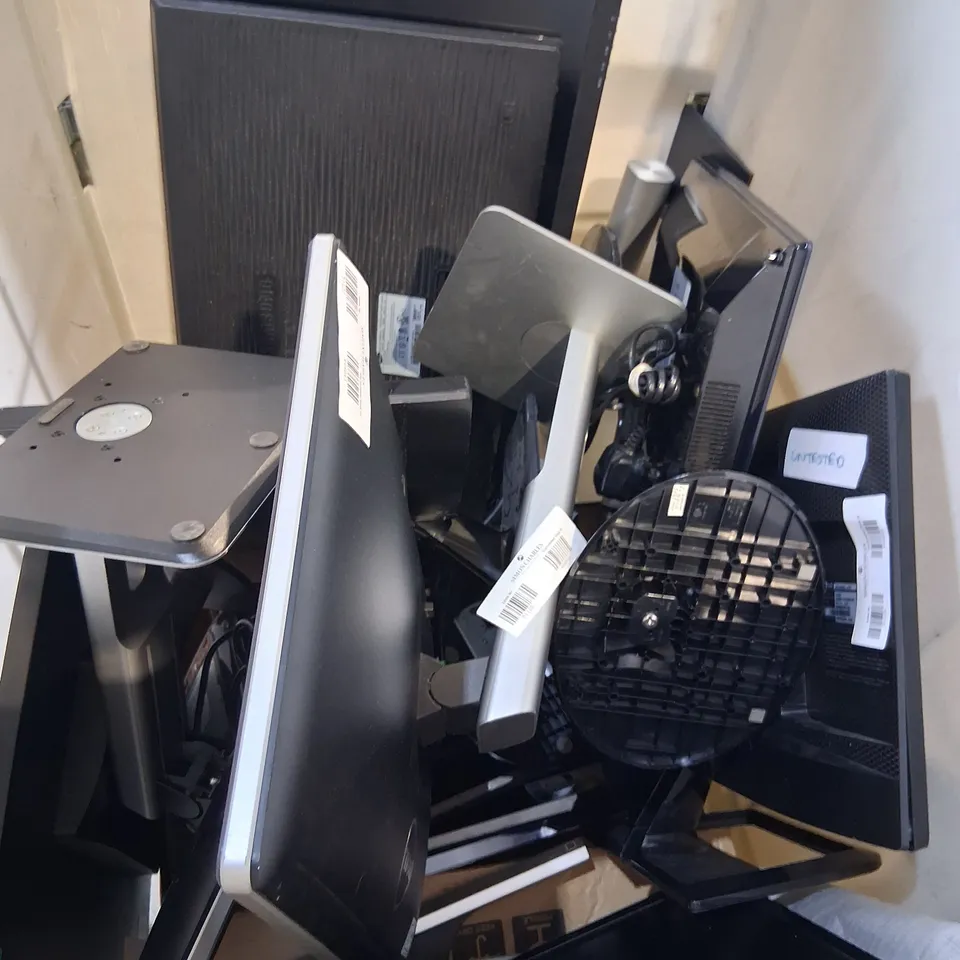 CAGE OF ASSORTED MONITORS