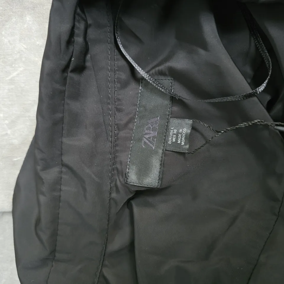 ZARA BLACK BELTED LONG TRENCH COAT – (WOMENS)