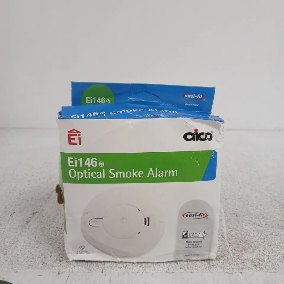 AICO EI146E OPTICAL SMOKE ALARM WITH MOUNTING BASE & DUST COVER