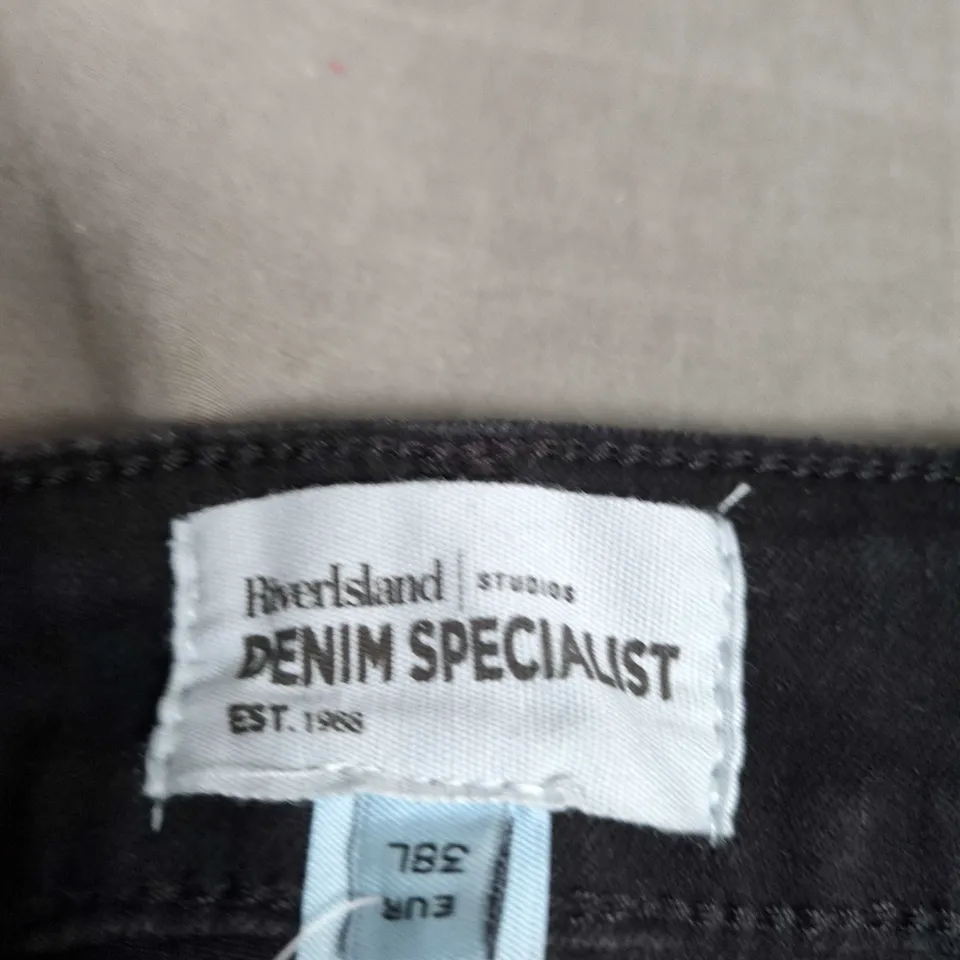 RIVERISLAND DENIM SPECIALIST BLACK RHINESTONE JEANS – WOMEN’S, UK 8 (EU 36)